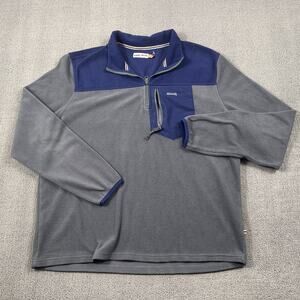 Le Tigre Sweater Adult Large Colorblock Fleece Quarter Zip Sweatshirt Casual Men